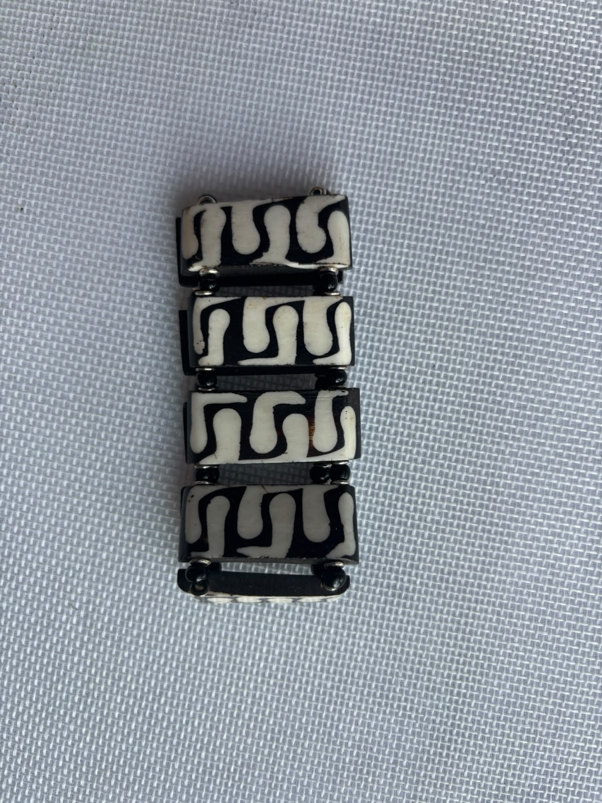 Rhythm Path carved bone bracelet alternate view