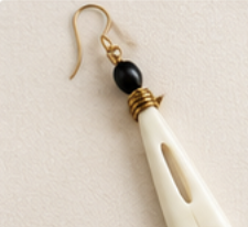 SAH-KEY-006 carved bone keychain
