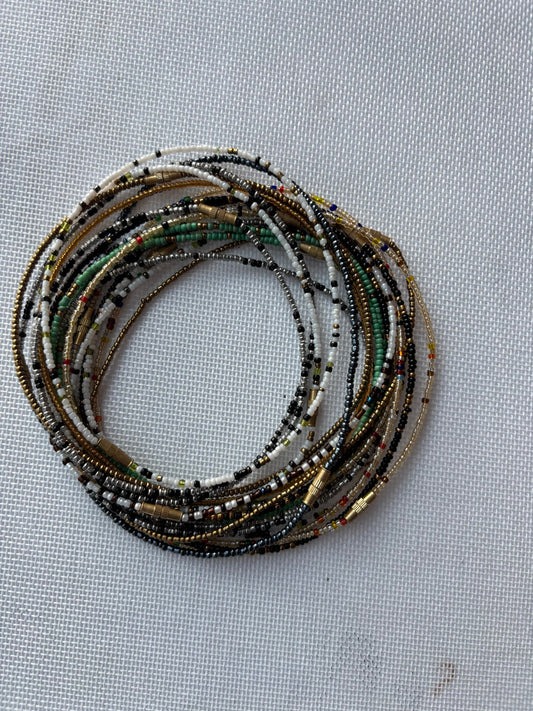 Assorted SAHARA waist beads from photographed stock