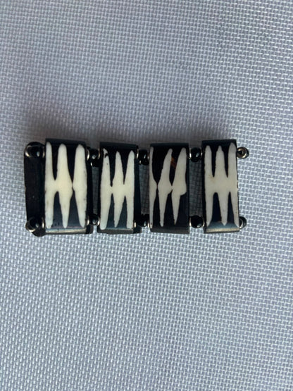 Ancestral Mark carved bone bracelet