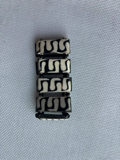 Rhythm Path carved bone bracelet alternate view