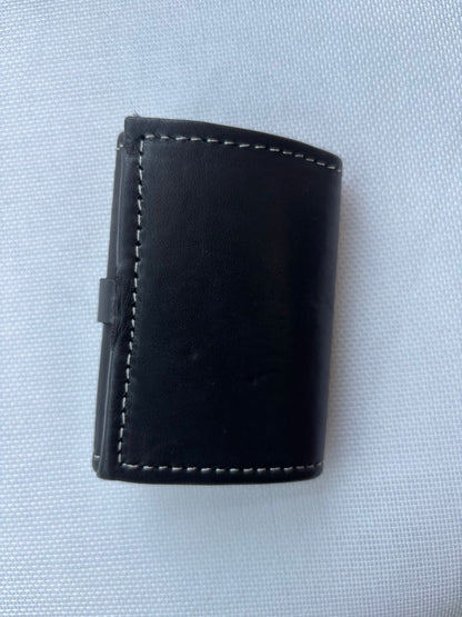 SAHARA leather wallet in black
