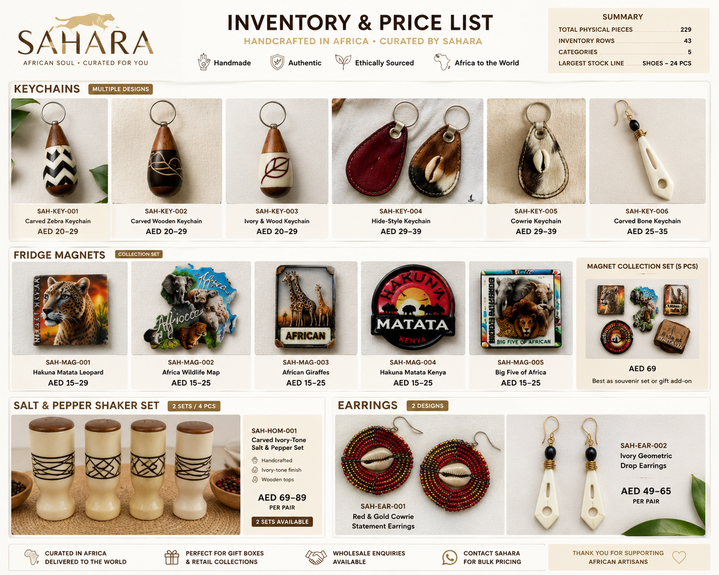 SAHARA assorted painted candle pots from photographed inventory