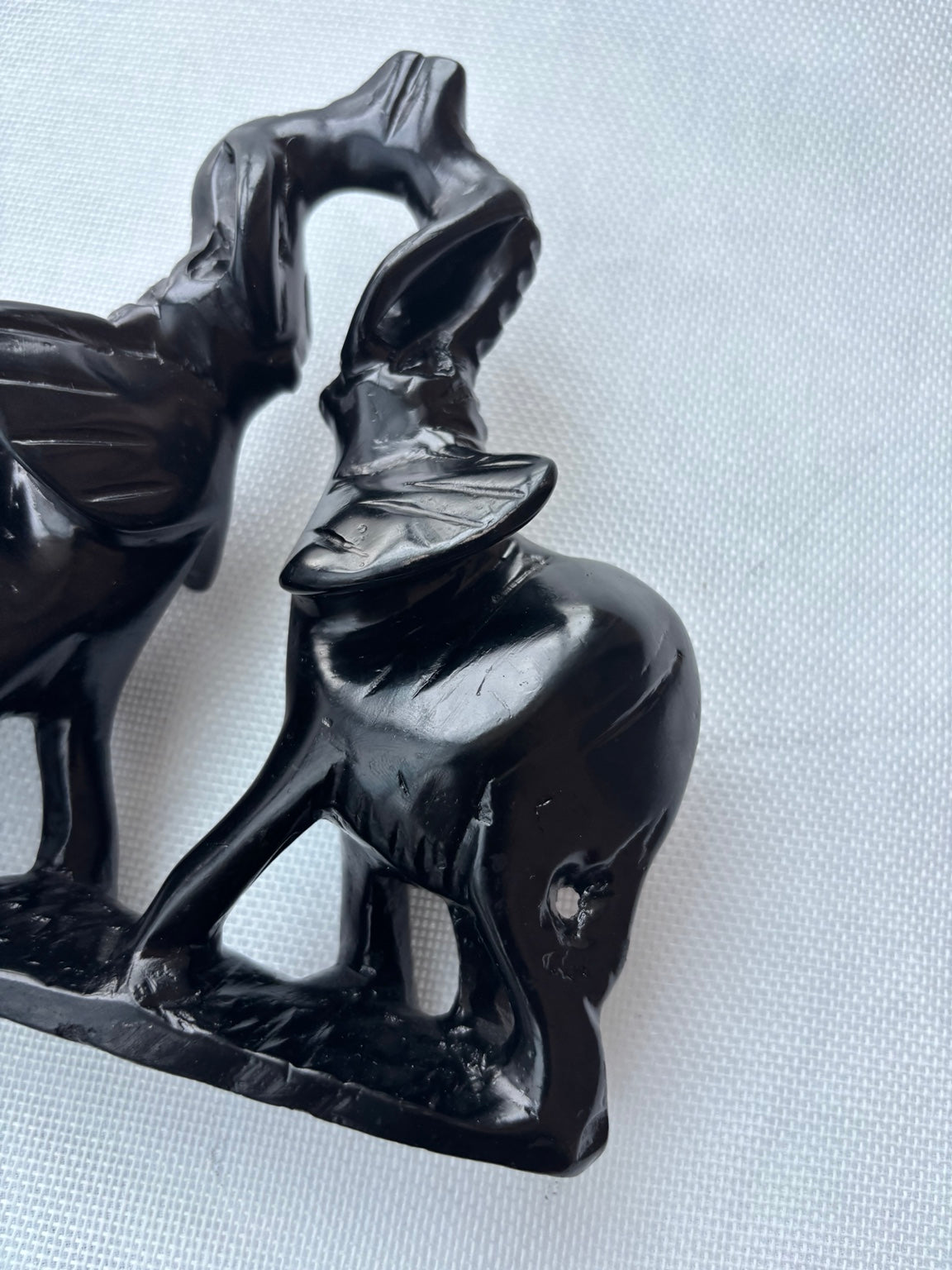 Hand-finished elephant sculpture