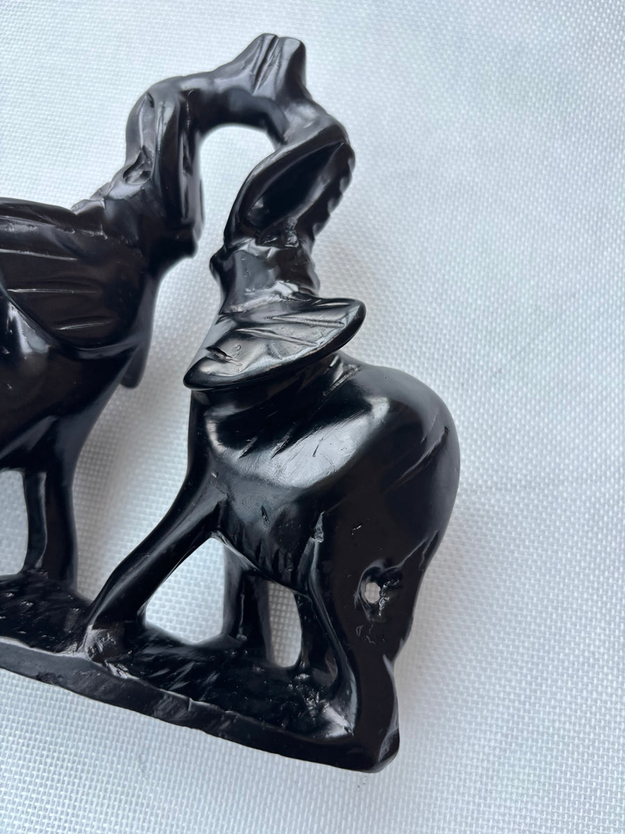 Hand-finished elephant sculpture