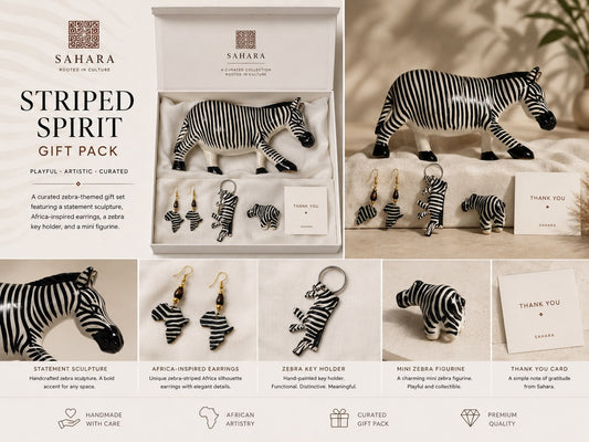 Striped Spirit zebra-themed gift pack