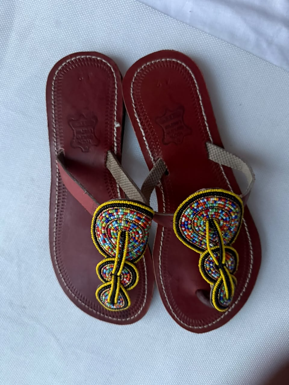Sunloop Beaded Leather Sandals — EU 42 alternate view
